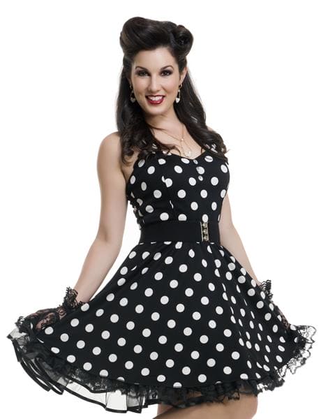 1940's Pin Up Rockabilly Polka Dot Adult Costume