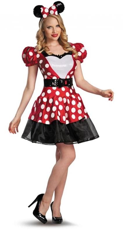 Glam Red Minnie Mouse Adult Costume