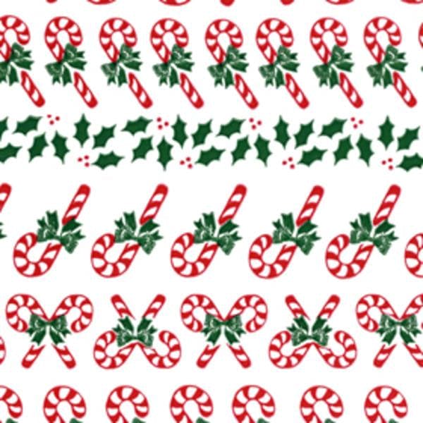 Candy Cane Cello Wrap Film 5ft