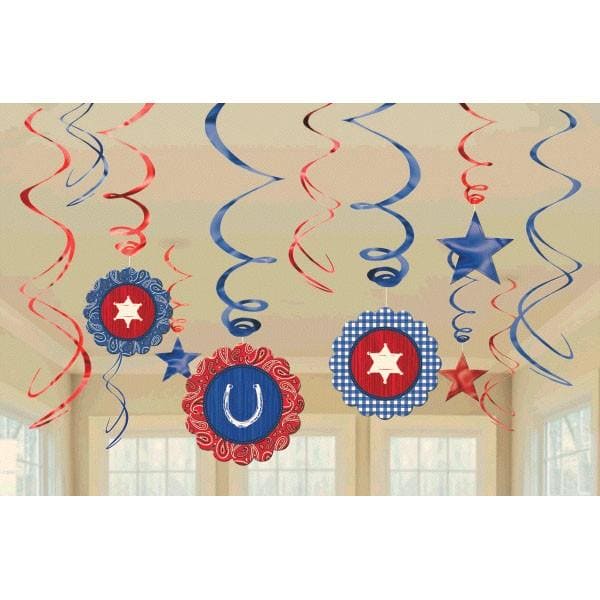 Western Value Pack Swirl Decorations