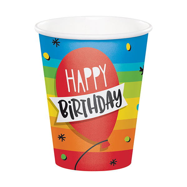 Hoppin' Birthday Cake 9oz Paper Cups