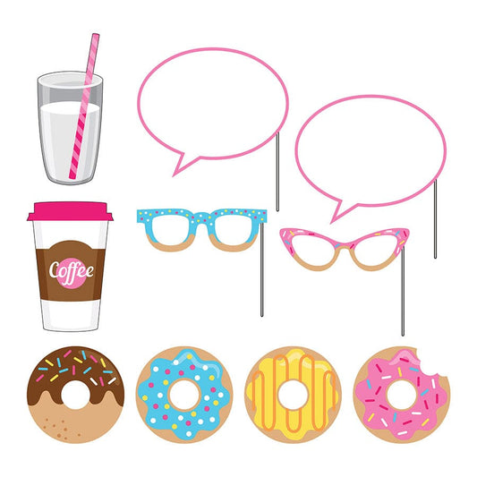 Donut Time Photo Booth Props