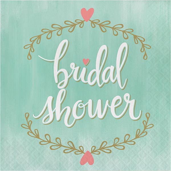 Mint to Be Bridal Shower Luncheon Napkins