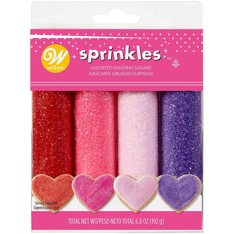 Valentine Sprinkles Sanding Sugars 4ct