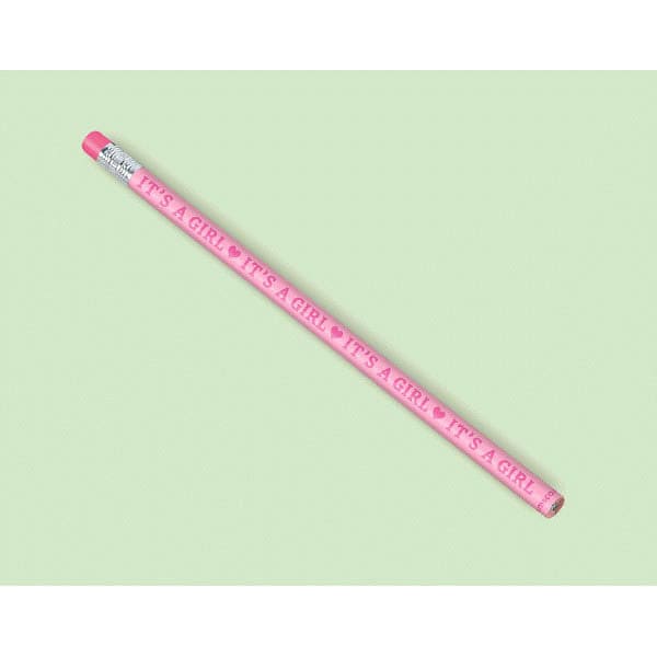 Baby Shower Pink Pencil Favors