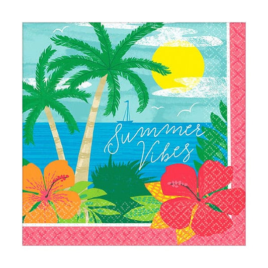 Summer Vibes Beverage Napkins 125 Ct