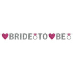 Bride to Be Glitter Banner