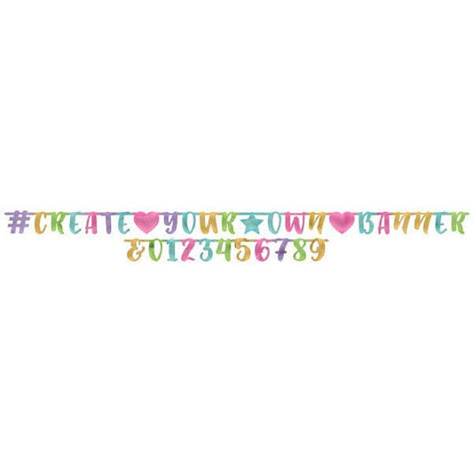 Create Your Own Banner Pastel