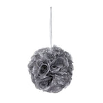 Artificial Flower Pomander Ball - Silver