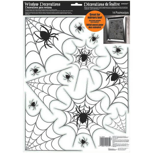 Halloween Spider Web Window Decoration