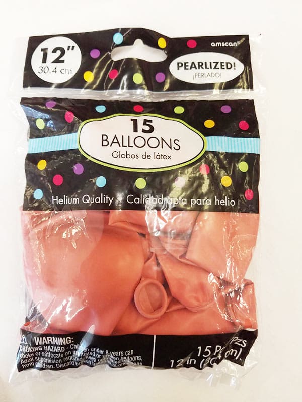 Rose Gold 12in Latex Balloons