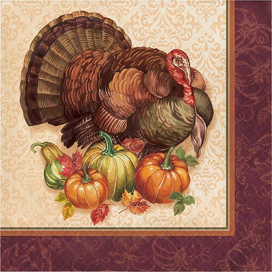 Thanksgiving Turkey Luncheon Napkins