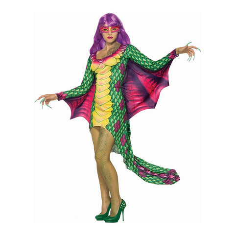 Colorful Dazzling Mythical Creature Adult Serpant Costume