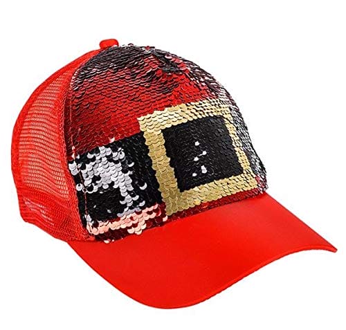 Santa Belt Sequin Hat