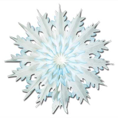 Dip-Dyed Snowflake Hanging Decorations