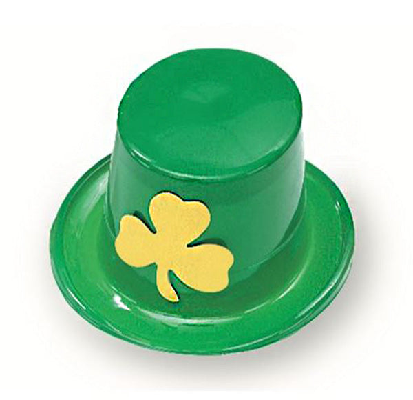Plastic Top Hat with Shamrock