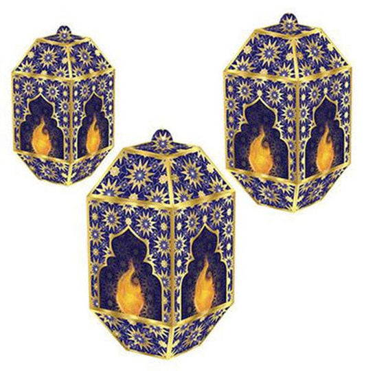 Ramadan Foil Paper Lanterns 3 Ct.