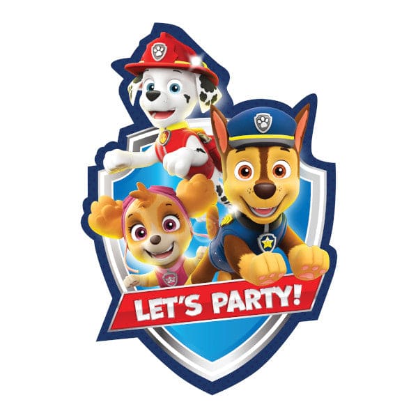 Paw Patrol Adventures Postcard Invitations