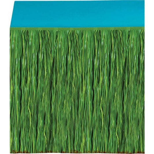 Green Grass 9ft x 29in Table Skirt
