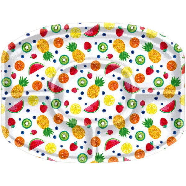 Fruit Sectional Plastic Platter