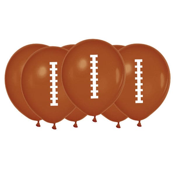 Football 12in Latex Balloons 6ct