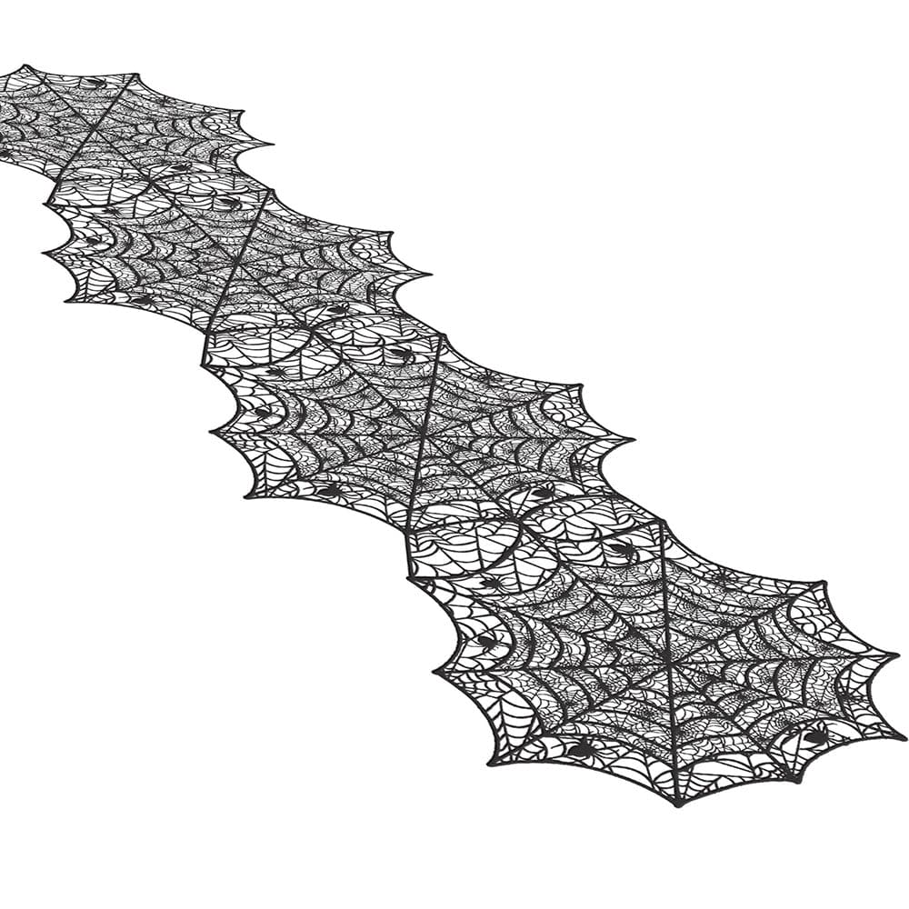 Spider Web 54" x 13" Vinyl Table Runner