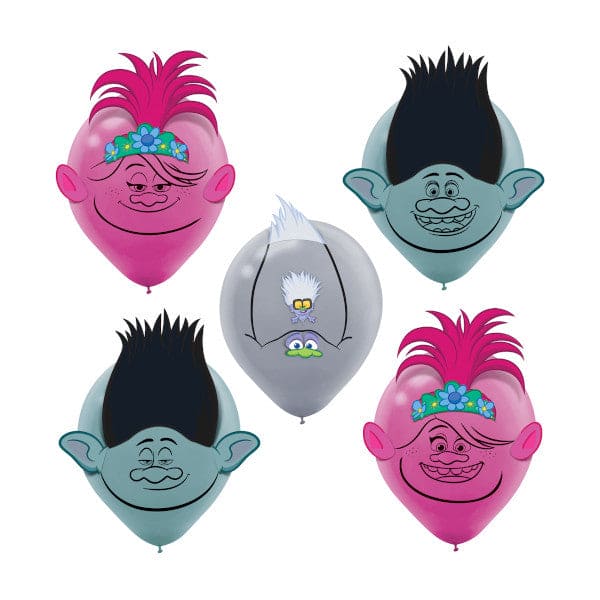 Trolls World Tour 12in Latex Balloon Decoration Kit