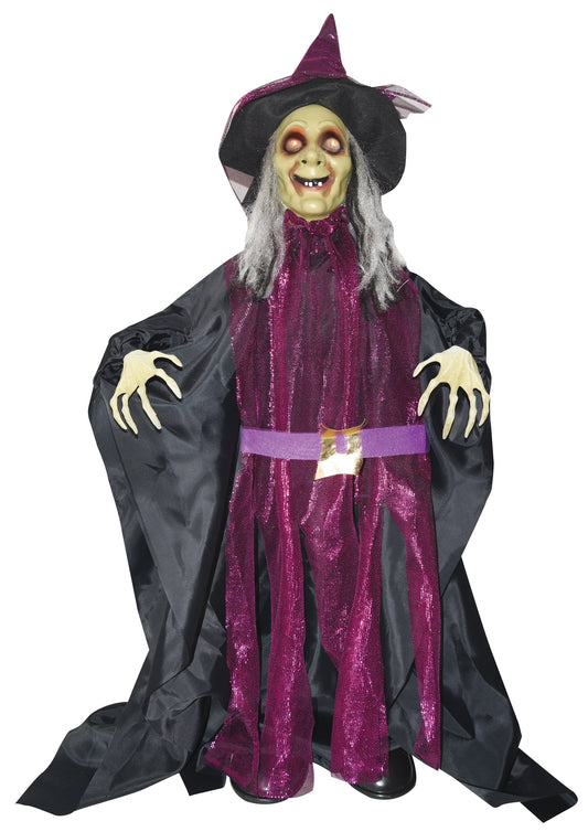 36" Standing Moving Animated haunted Halloween Witch