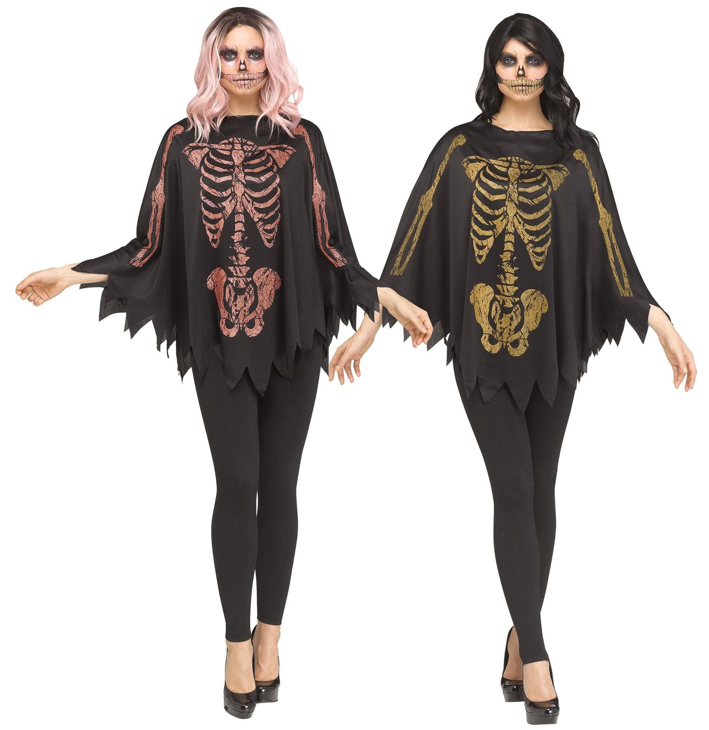 Glitter Skeleton Poncho