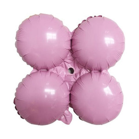 30in Quad Metallic Light Pink Balloon