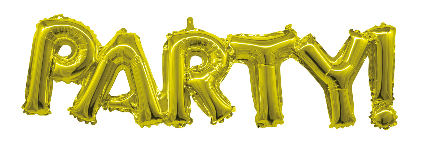 16in Party Balloon Phrase Gold (DOES NOT FLOAT)
