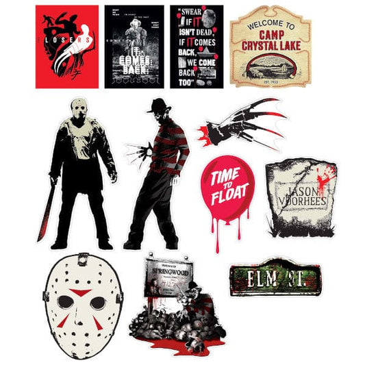 Famous Warner Brothers Horror Movie Halloween Wall Cutouts 12 ct