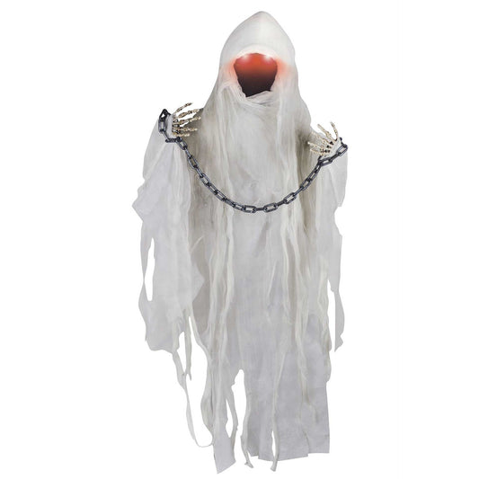 Animated 37" Chain and Faceless Spectre Decoration