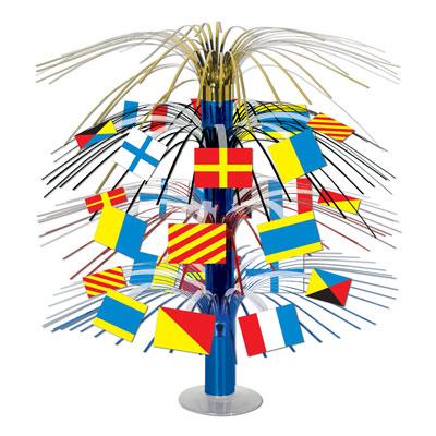 Nautical Flag Cascade Centerpiece Decoration 18in