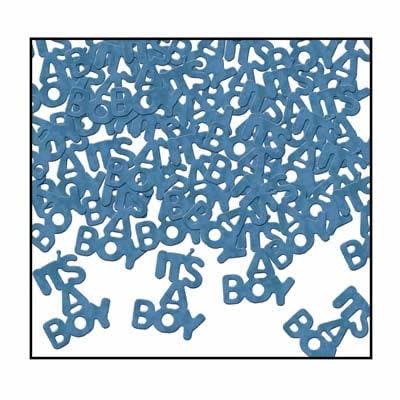 Light Blue "It's A Boy" Foil Confetti Mix