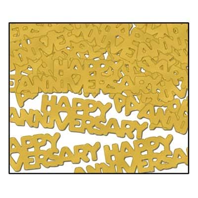 Happy Anniversary Gold Foil Confetti Mix