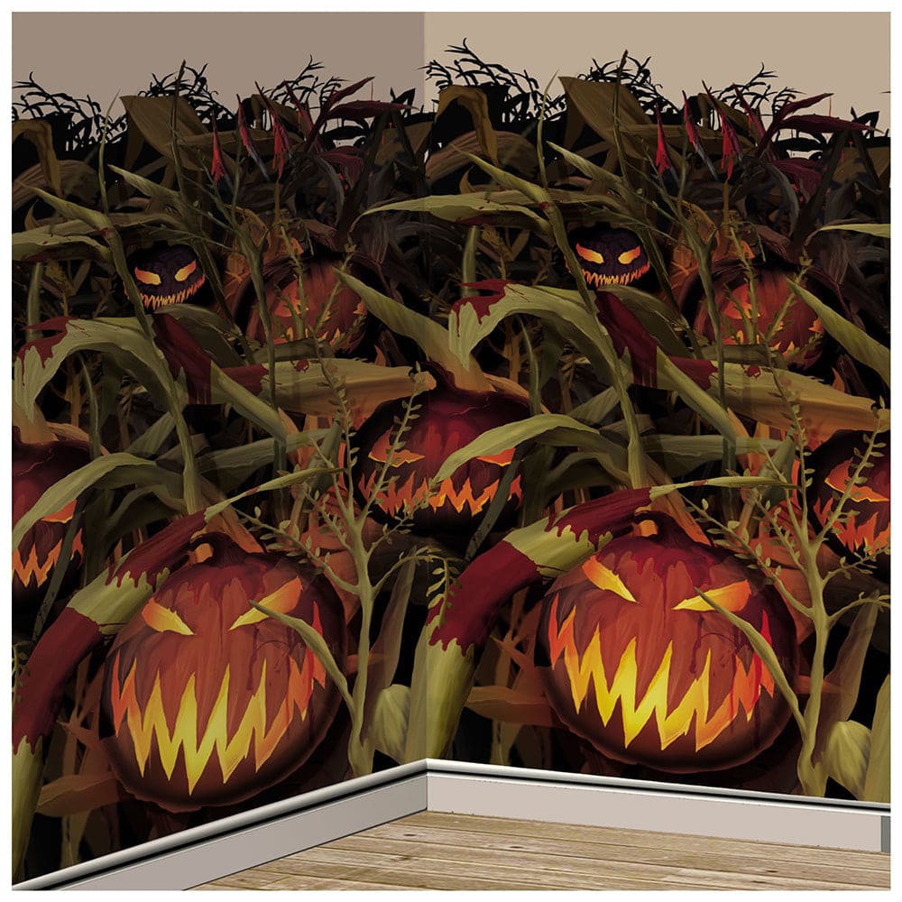 Field of Screams Pumpkins Scene Setters Room Roll