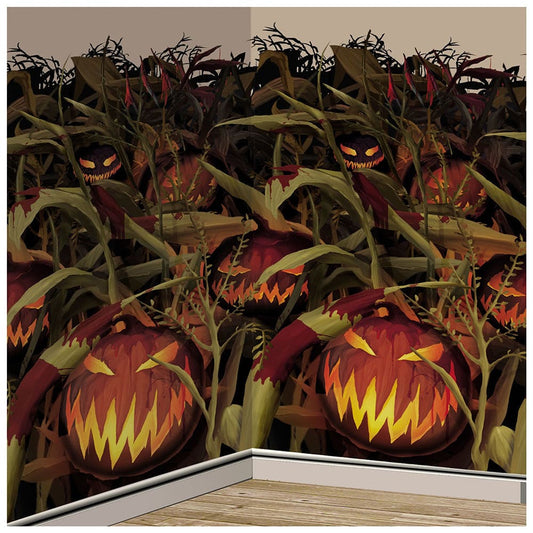 Field of Screams Pumpkins Scene Setters Room Roll