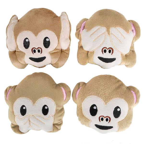 Plush Emoticon Monkey